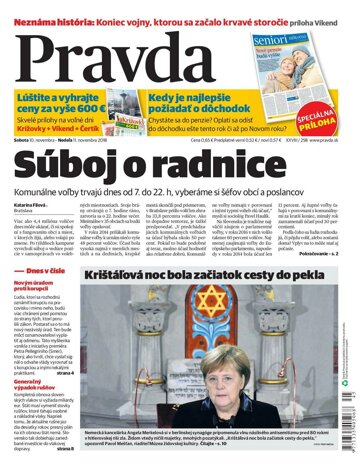 Obálka e-magazínu Pravda 10. 11. 2018