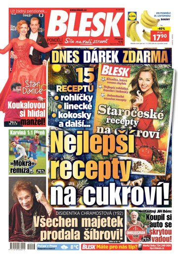 Obálka e-magazínu Blesk 25.11.2019