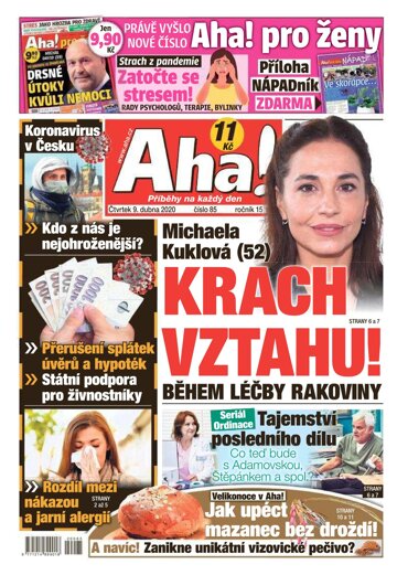 Obálka e-magazínu AHA! 9.4.2020