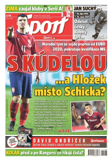 Obálka e-magazínu Sport 25.8.2021