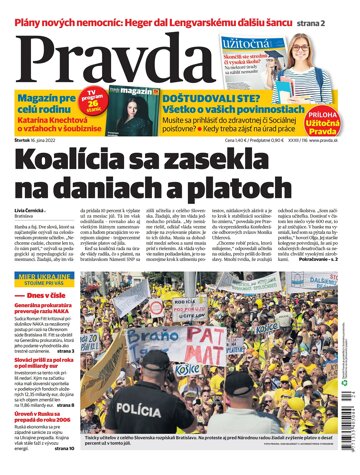 Obálka e-magazínu Pravda 16. 6. 2022