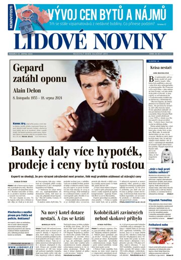 Obálka e-magazínu Lidové noviny 19.8.2024