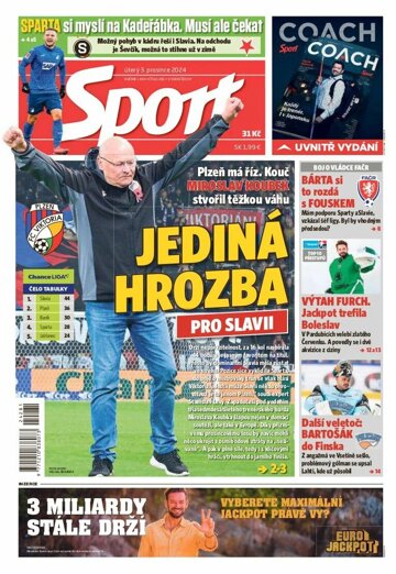 Obálka e-magazínu Sport 3.12.2024