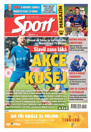 Obálka e-magazínu Sport 3.1.2025