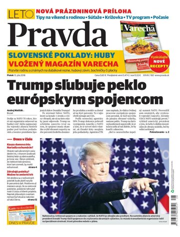 Obálka e-magazínu Pravda 13.7.2018