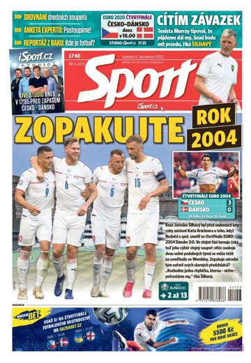 Obálka e-magazínu Sport 3.7.2021