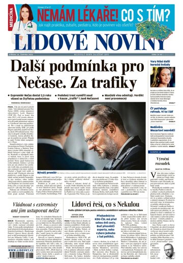 Obálka e-magazínu Lidové noviny 14.6.2023