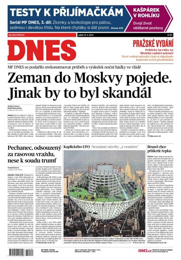 Obálka e-magazínu MF Dnes 10.4.2015