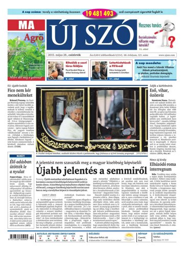 Obálka e-magazínu Új Szó 28.5.2015