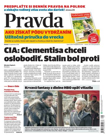 Obálka e-magazínu Pravda 19.9.2018