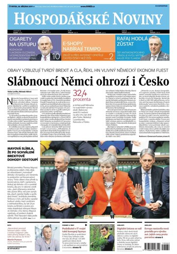 Obálka e-magazínu Hospodářské noviny 062 - 28.3.2019