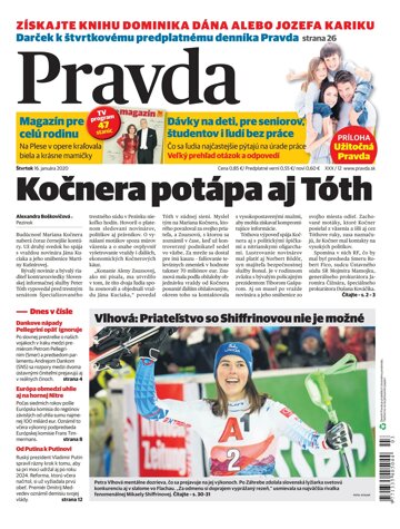 Obálka e-magazínu Pravda 16. 1. 2020