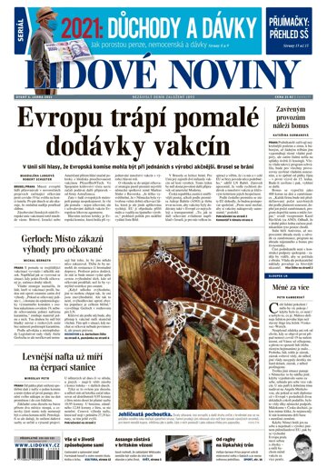 Obálka e-magazínu Lidové noviny 5.1.2021