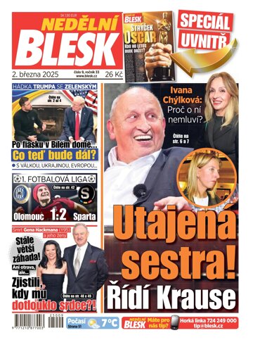 Obálka e-magazínu Nedělní Blesk 2.3.2025