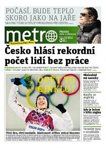 Obálka e-magazínu deník METRO 11.2.2014