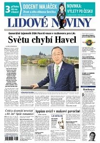 Obálka e-magazínu Lidové noviny 5.4.2014