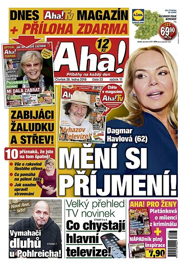 Obálka e-magazínu AHA! 28.1.2016