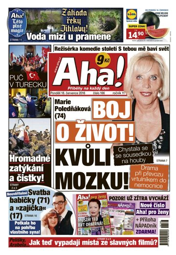 Obálka e-magazínu AHA! 18.7.2016