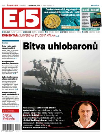 Obálka e-magazínu E15 8.3.2018