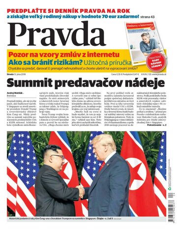 Obálka e-magazínu Pravda 13.6.2018