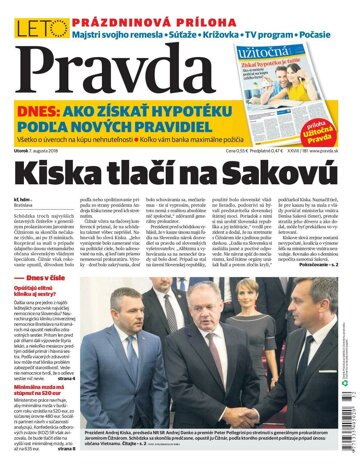 Obálka e-magazínu Pravda 7.8.2018