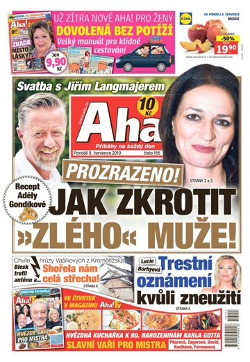 Obálka e-magazínu AHA! 8.7.2019