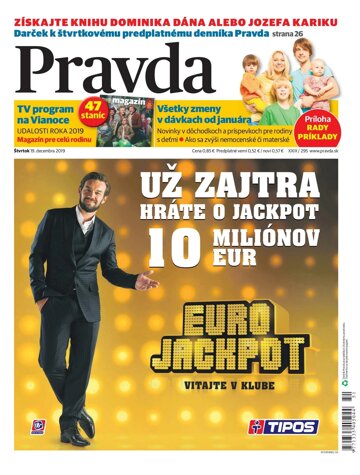 Obálka e-magazínu Pravda 19. 12. 2019