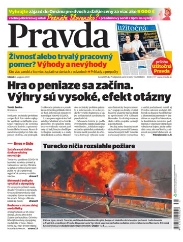 Obálka e-magazínu Pravda 3. 8. 2021