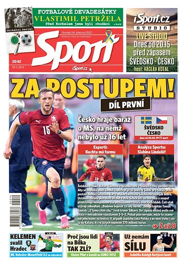 Obálka e-magazínu Sport 24.3.2022