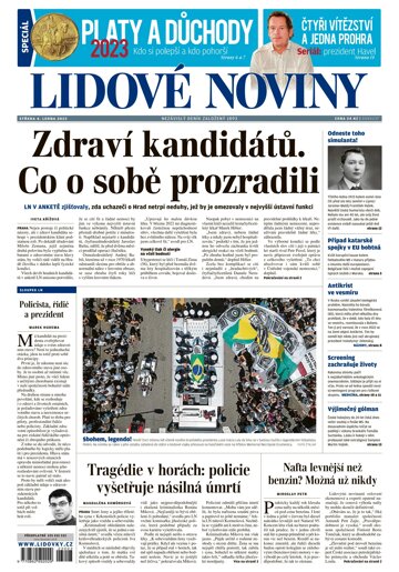 Obálka e-magazínu Lidové noviny 4.1.2023