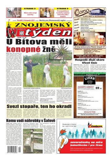 Obálka e-magazínu Znojemský týden 45 / 2015