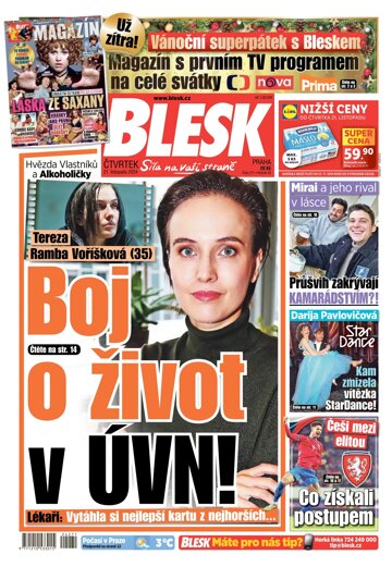 Obálka e-magazínu Blesk 21.11.2024