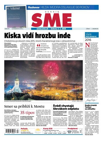 Obálka e-magazínu SME 2.1.2016