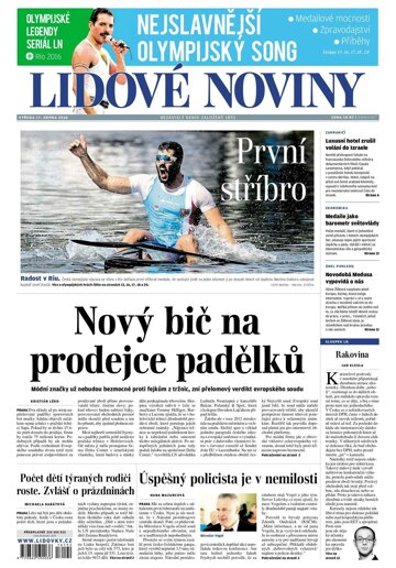 Obálka e-magazínu Lidové noviny 17.8.2016