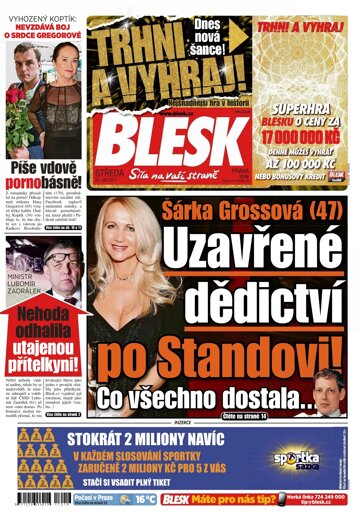 Obálka e-magazínu Blesk 20.9.2017