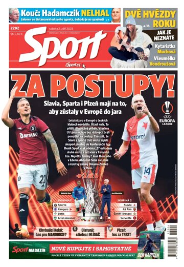 Obálka e-magazínu Sport 2.9.2023