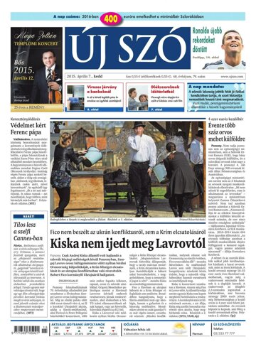 Obálka e-magazínu Új Szó 7.4.2015