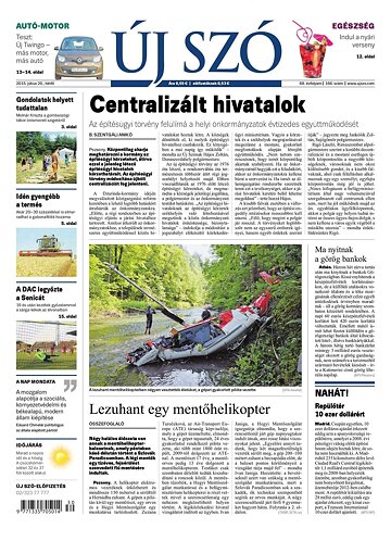 Obálka e-magazínu Új Szó 20.7.2015