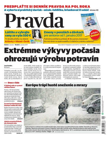 Obálka e-magazínu Pravda 7. 1. 2017