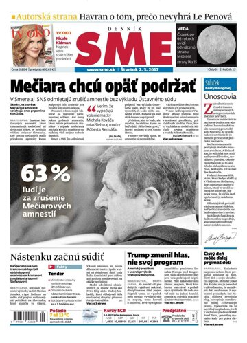 Obálka e-magazínu SME 2.3.2017