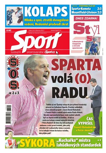 Obálka e-magazínu Sport 14.3.2017