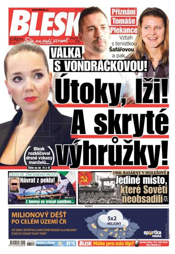 Obálka e-magazínu Blesk 22.8.2018