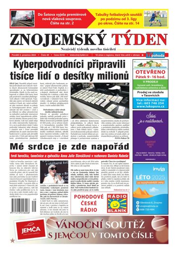 Obálka e-magazínu Znojemský týden 49/2024