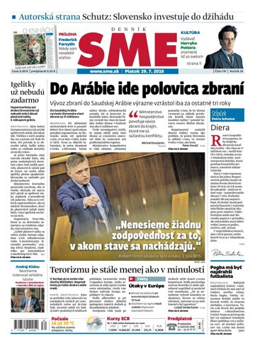 Obálka e-magazínu SME 29.7.2016