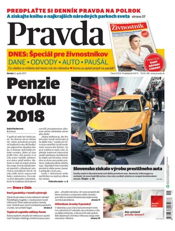 Obálka e-magazínu Pravda 12. 4. 2017