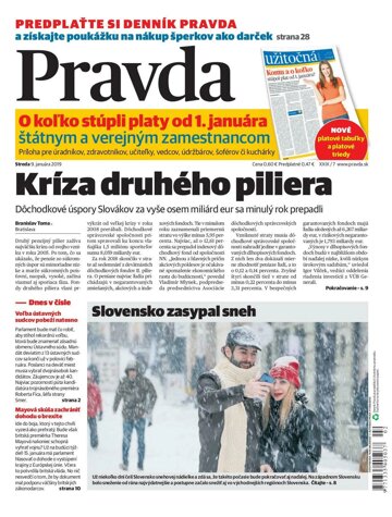 Obálka e-magazínu Pravda 9. 1. 2019