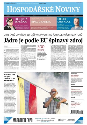 Obálka e-magazínu Hospodářské noviny 084 - 2.5.2019