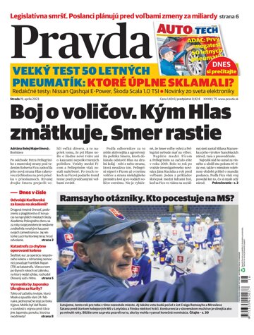 Obálka e-magazínu Pravda 19. 4. 2023