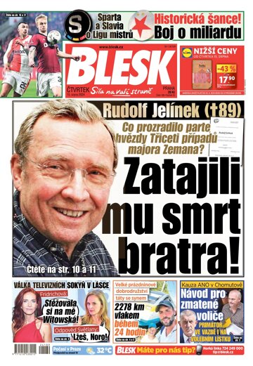 Obálka e-magazínu Blesk 15.8.2024