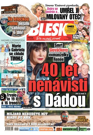 Obálka e-magazínu Blesk 23.8.2024